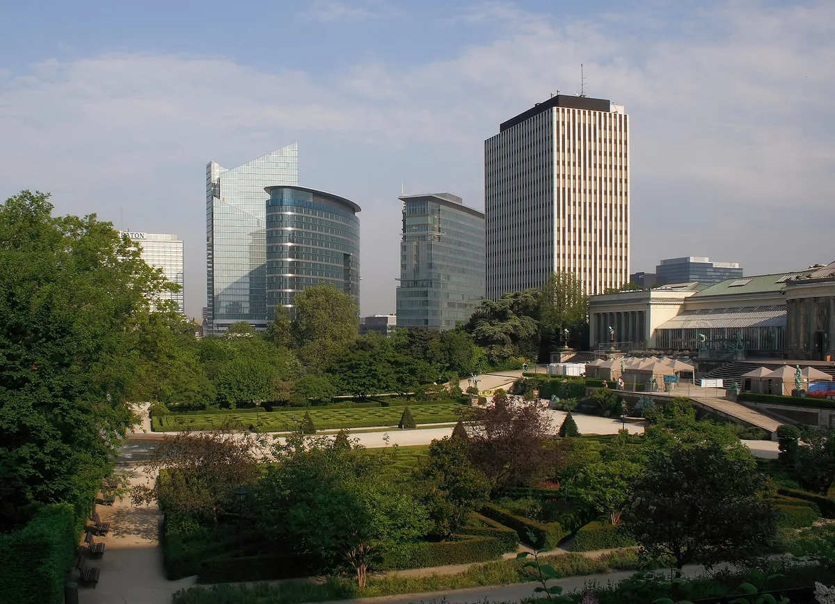 View over the Botanical Garden in Brussels – België
