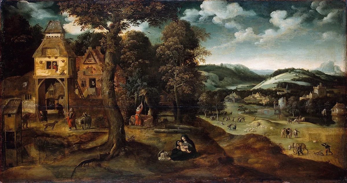 Joachim Patinir - Landscape with the Flight into Egypt - WGA – Egypte landscape
