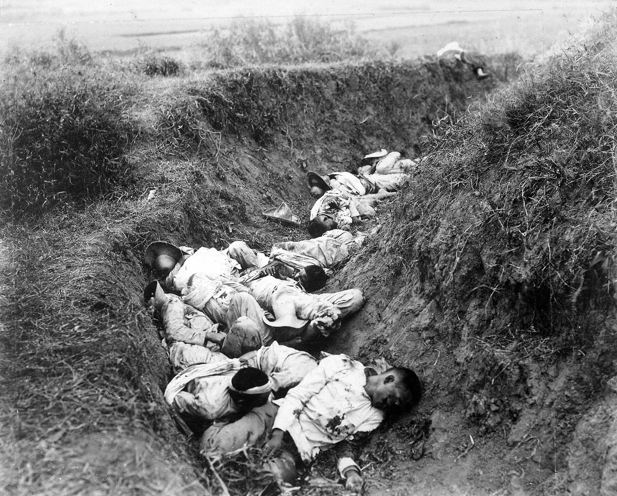 Filipino casualties on the first day of war – Filipijnen