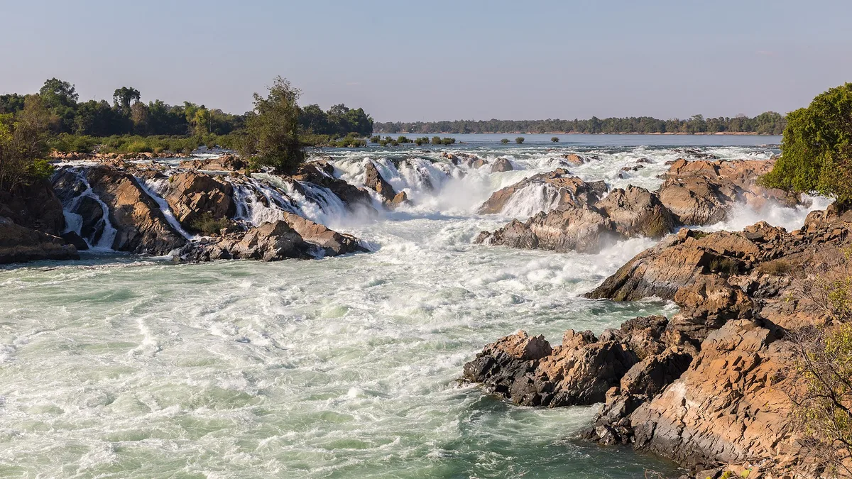 Khone Phapheng Falls, Si Phan Don, Laos, widest waterfall in – Laos landscape