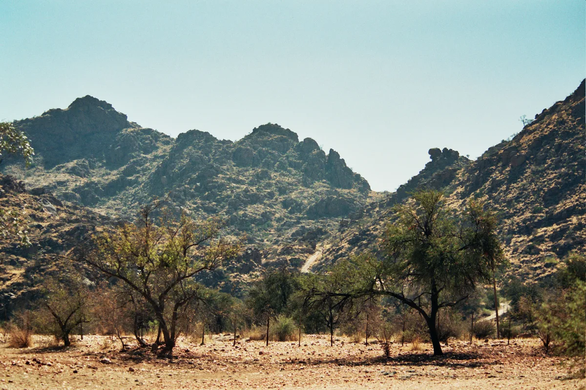 GAM - Rocky mountain landscape at Gamsberg Pass, Namibia, 20 – Namibië landscape