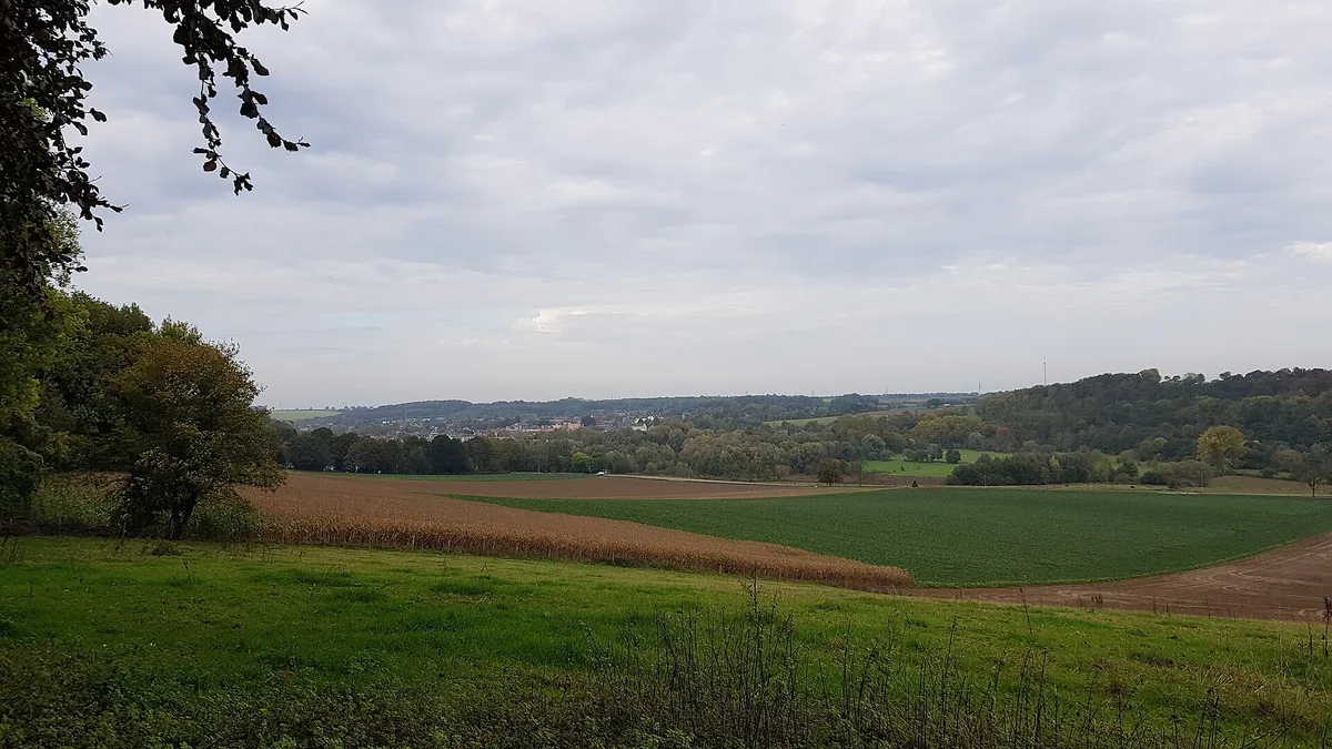 Oud-Valkenburg-zicht op Valkenburg vanuit Sint-Jansbosch (1) – Valkenburg