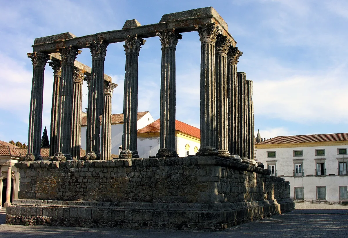 Roman temple, Evora, Alentejo, Portugal, 28 September 2005 – Alentejo - Portugal