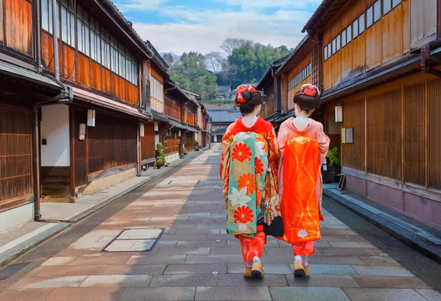 De geisha en samoerai wijken van Kanazawa – Japan