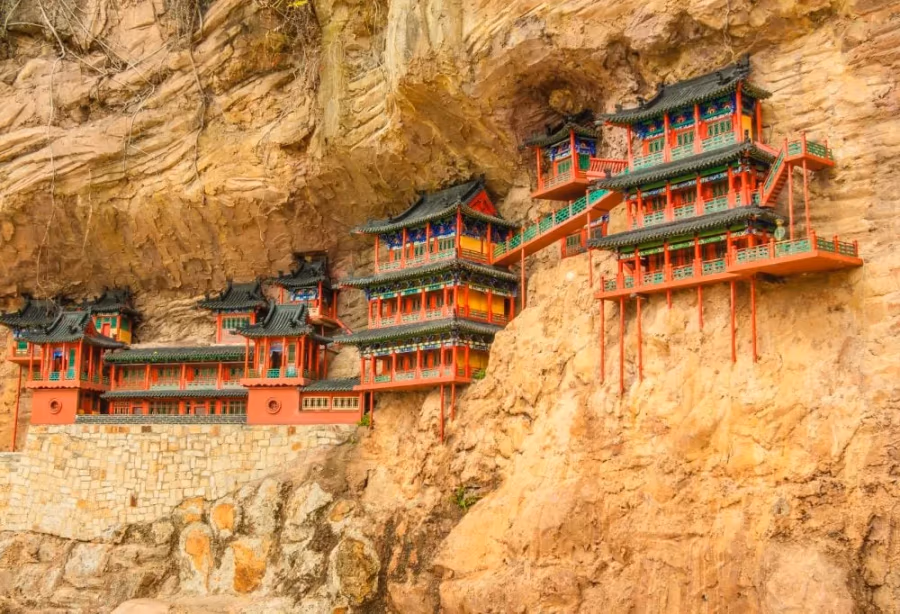 Hangend Klooster en Boeddha Grotten van Datong – China