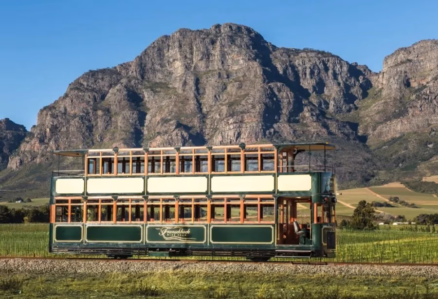 Wijn Tram in Franschhoek – Zuid Afrika